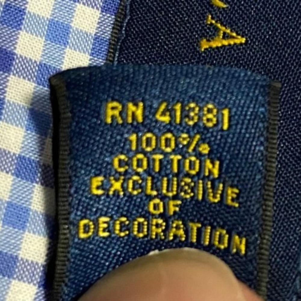 RALPH LAUREN Men's XXL Button Down Shirt Blue Check Cotton Embroidered Pony Logo - Picture 5 of 7